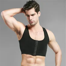 Männlichen control brust Bh Gynecomastia Brust Former Weste tops Sexy Männer Körperhaltung Korrektor Kompression Shirt Korsett