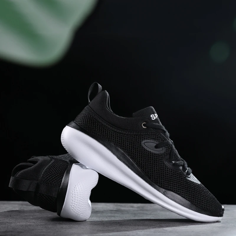

Hemmyi Summer Mesh Breathable Shoes Men Big Size Casual Man Sneakers Shoes Comfortable Lace-up Zapatos De Hombre Size 36-47