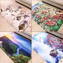 120*80 см новые 3D печать пейзаж коврики для прихожей спальня гостиная чай кухонные коврики кухня ванная комната противоскользящие маты