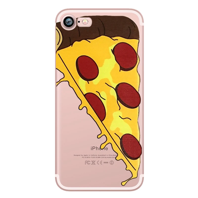 Food Donuts Chocolate Ice Cream Pattern Cartoon Funny Soft Silicone TPU Mobile Phone Case for Apple iphone 5S 7 6s 6 plus 7plus (7)