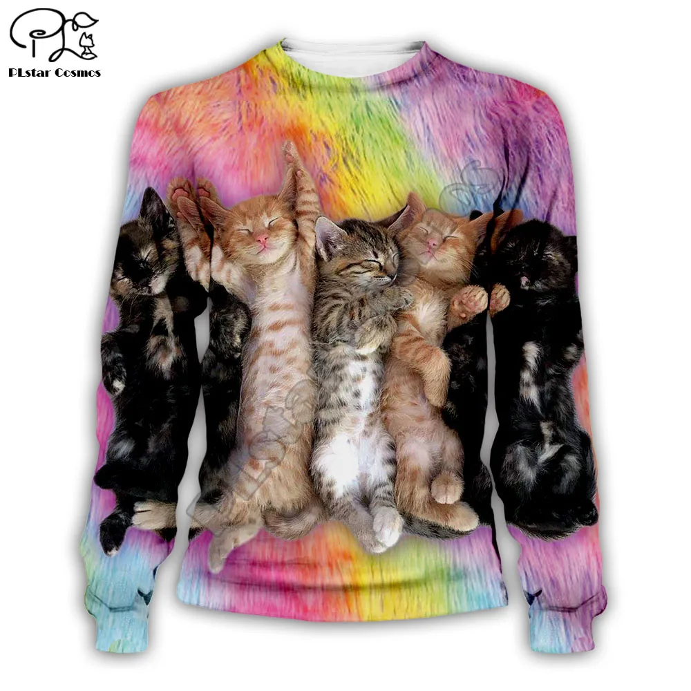 Милый свитер унисекс с 3D-принтом собаки, кошки, графические толстовки, высокое качество, брендовый Топ, moleton mujer/homme, верхняя одежда с длинными рукавами и изображением животных