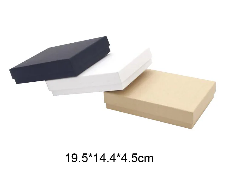 Empty Kraft Gift Box Wholesale 30pcs/lot 19.8*14.4*4.5cm 1000G hard Paper with 150kraft paper
