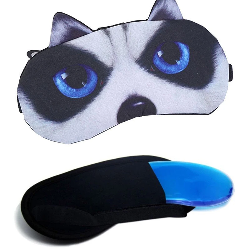 Милый кот с гелиевая маска для глаз ледяной мешок спальный глаз маска естественный патч мягкий отдых для девочки портативные повязки для глаз Путешествия