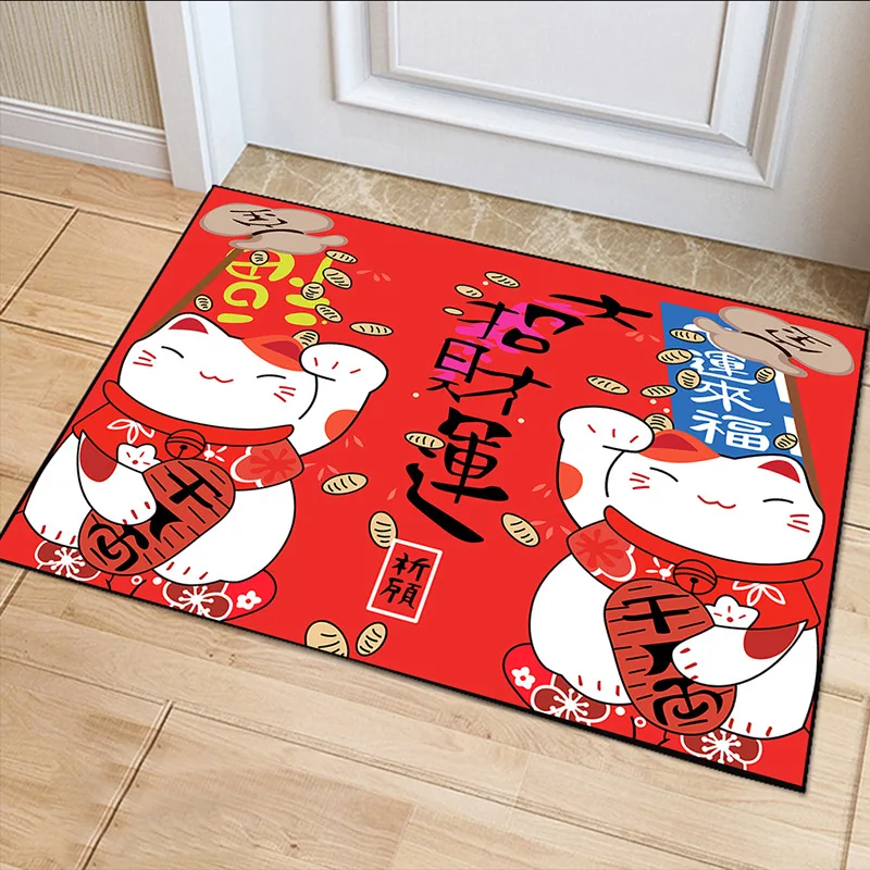 Фортуна коврик с изображением кошки гостиная ковер Декор кухня спальня коврик для ног