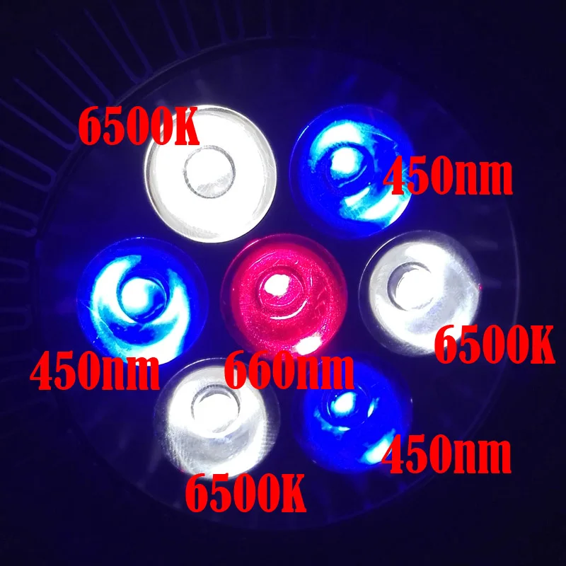 1 шт./лот) E27 светодиодный светильник для аквариума, AC85-265V, 15 Вт/21 Вт/27 Вт/36 Вт/45 Вт/54 Вт, светильник для выращивания растений, светильник для аквариума - Цвет: 3blue 3white 1red