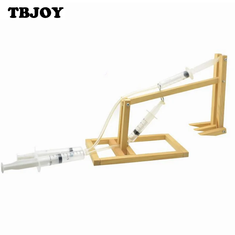 

1 Set Kids DIY Assembly 3D Wooden Puzzle Science Educational Piston Digging Machine Toys Teaching Supplies for Children Boy Girl