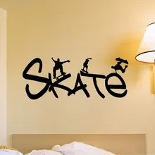 Deporte extremo Patinadores Con Patineta Skate Cotizaciones de Pared de Vinilo Pegatinas Mural Decal Deporte Serie Home Dormitorio Fresco DecorM-47