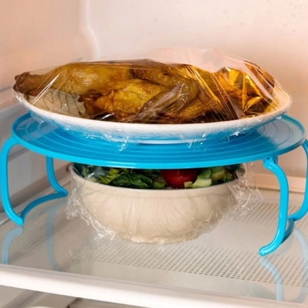 

Food Heating Tray Rack Heat Insulation Layered Microwave Oven Plates Shelf Microwave Plastic Stand Desk Kitchen Plate Stand