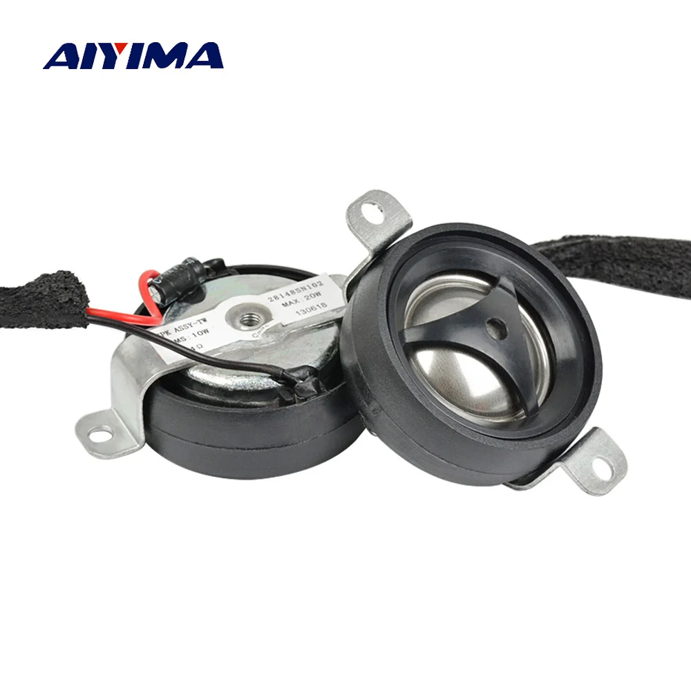

AIYIMA 2pcs 1"inch Car Tweeter Audio Speaker 4ohm 20W Treble Loudspeaker for Car Stereo Auto Horn DIY
