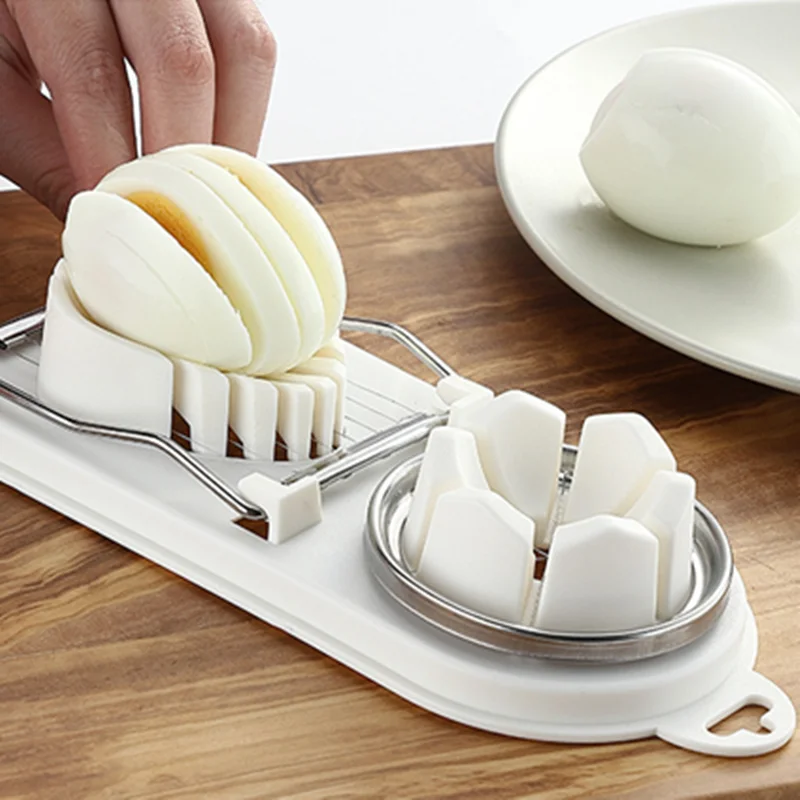 

Hot Sale Cooking Tools 2in1 Cut Multifunction Kitchen Egg Slicer Sectione Cutter Mold Flower Edges Gadgets Tools Ferramentas