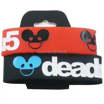 

300pcs one inch Deadmau5 silicone wristband rubber bracelets free shipping by DHL express