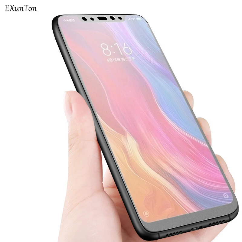 Матовое закаленное стекло EXUNTON для Xiaomi Mi 8 SE 6 5X 6X A1 A2 Защитная пленка экрана Max 3 Mi5 4