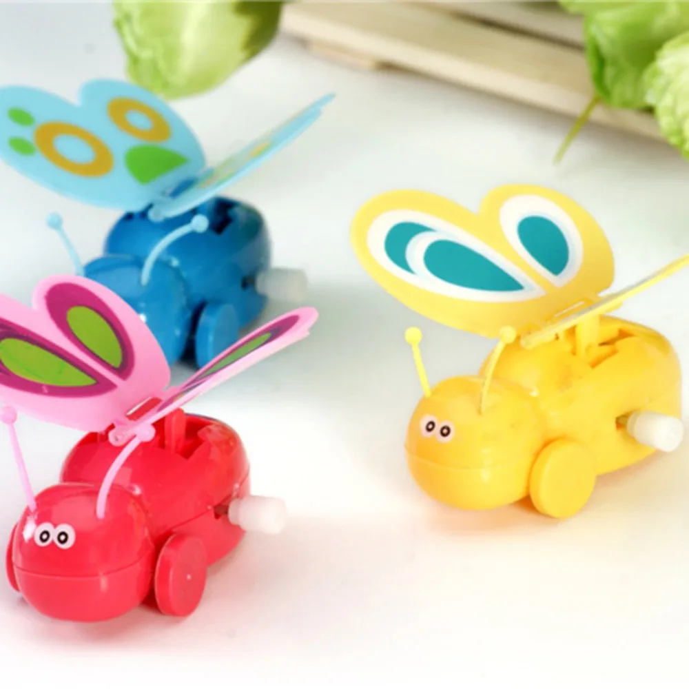 1PC Cute Clockwork Butterfly Kids Toddler Wind up Butterfly Walking Toys Classic Toy Halloween