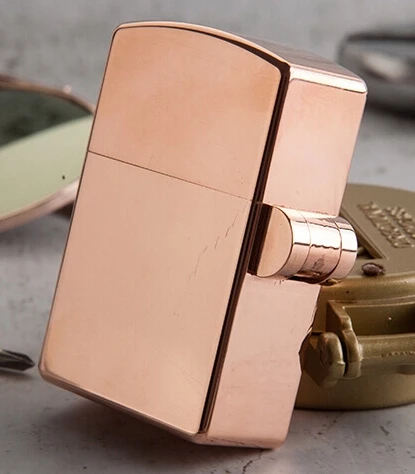

GLT 6.2*4.2*1.9cm Zip insert Handmade Purple copper heavy armor lighter