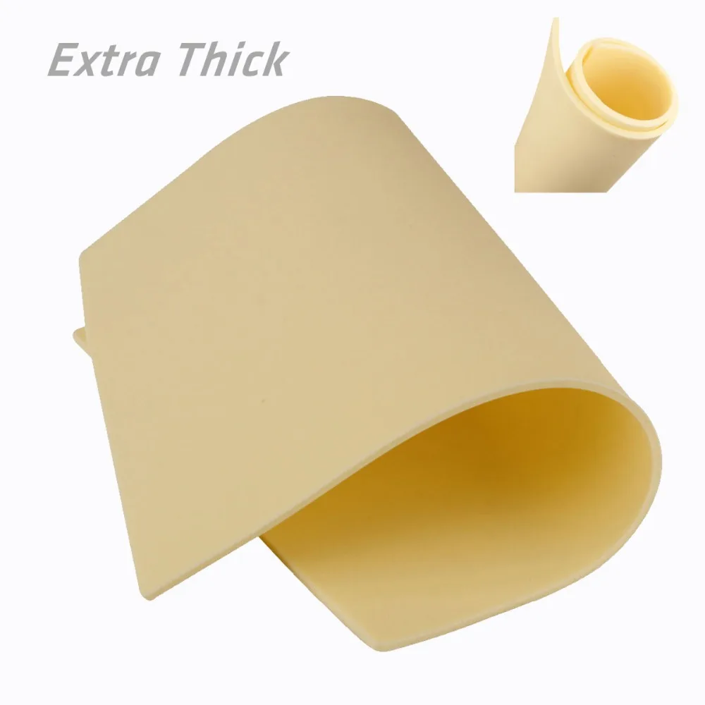 

2 pieces Soft Rubber Extra Thick Tattoo Practice Skin Blank Synthetic Tattoo Skin Both Sizes can be Used 20*30*0.3 cm