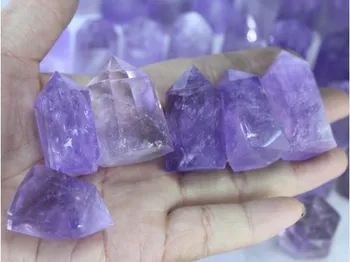 

(25pcs/lot 1kg) Natural amethyst QUARTZ CRYSTAL wand(4-6cm)