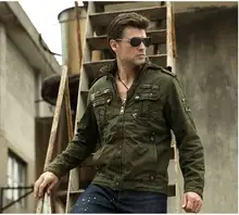 2014 men winter hooded velvet jacket man casual multi-pocket mlitary tooling cotton coat outwear roupas masculinas S797