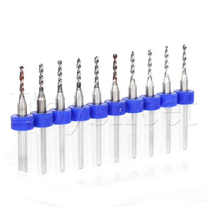Small Drill Bits Set 1/8 Shank Tungsten Carbide Micro Drill Bit For PCB