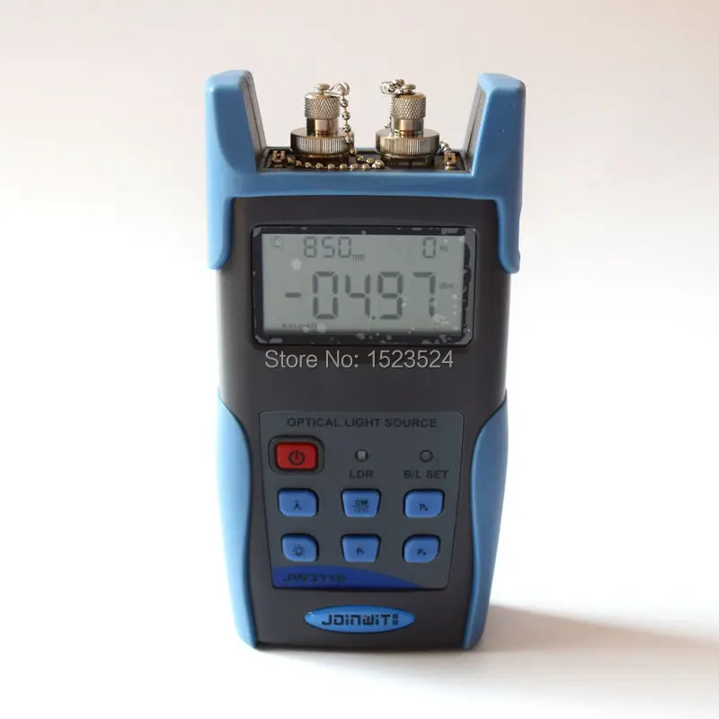 

JW3116 High Quality 850/1300/1310/1550nm Handheld Fiber Optical Light Source with FC SC ST Connector