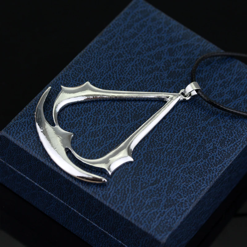 Ожерелье Assassins Creed, подвеска для косплея Эцио, серебряное ожерелье, ожерелье с подвеской из нержавеющей стали для мужчин и женщин