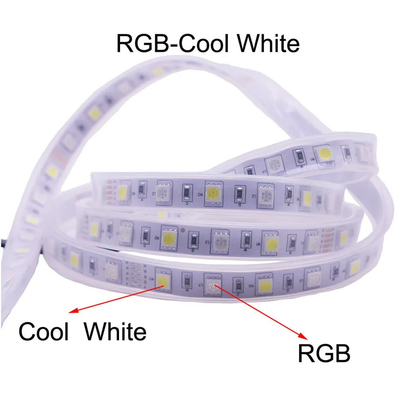 RGB Светодиодные ленты свет DC 12 V светодиодный ТВ Гибкая ленточная лампа Кухня украшения Светодиодные ленты RGBW/RGBWW Водонепроницаемый с