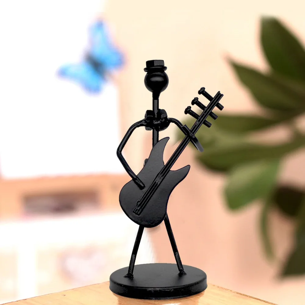 

Vintage Home Decor Creative Metal Crafts 8 Men Band Model For Art Home Music Lovers Table Top Decoration