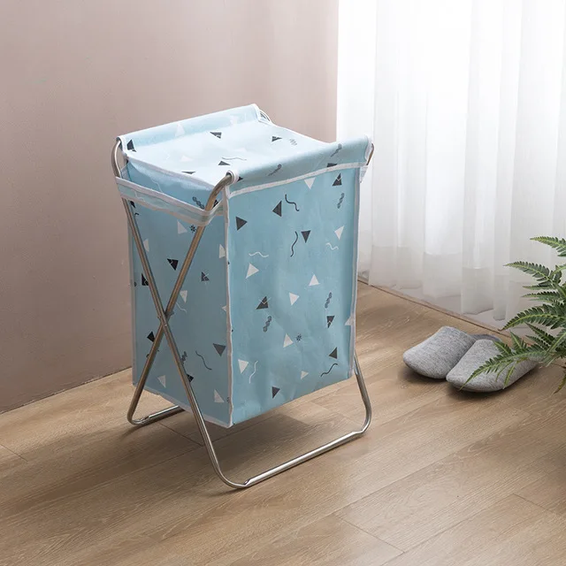 Foldable With Lid Large Laundry Basket Dirty Clothes Storage Basket Organizer Nordic Style Waterproof Laundry Hamper With Lid - Цвет: 4