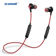 Sowak, супер бас, IP1, беспроводные наушники, Bluetooth 4,1, Легкие стерео наушники, AptX, IPX5, водонепроницаемые, для занятий спортом, телефон с микрофоном