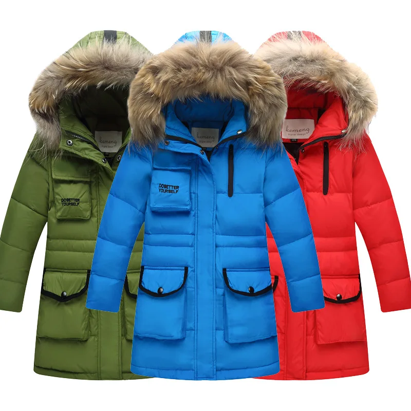 

Winter Teen Boy Down Jacket Children Thick Warm Jacket Child Boy Boy Winter Outdoor Jacket Snowproof 120-160