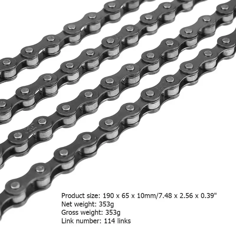 Sale Bicycle Chain 114 Links Single Speed MTB Bike Steel Chain for Fixed Gear High Quality Cycling Chain 7