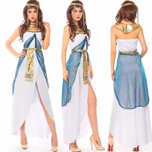 Сексуальная Клеопатра Костюм Королевы богини Косплей Женщины Девушки Египетский Хэллоуин Рождество Костюм Этническая Одежда