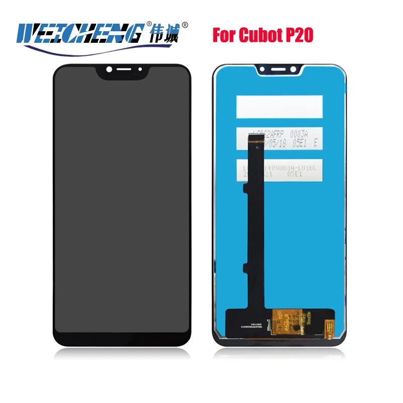 

6.18" For Cubot P20 LCD Display and Touch Screen Digitizer Assembly Replacement With Tools +Adhesive For Cubot P20 Phone LCD