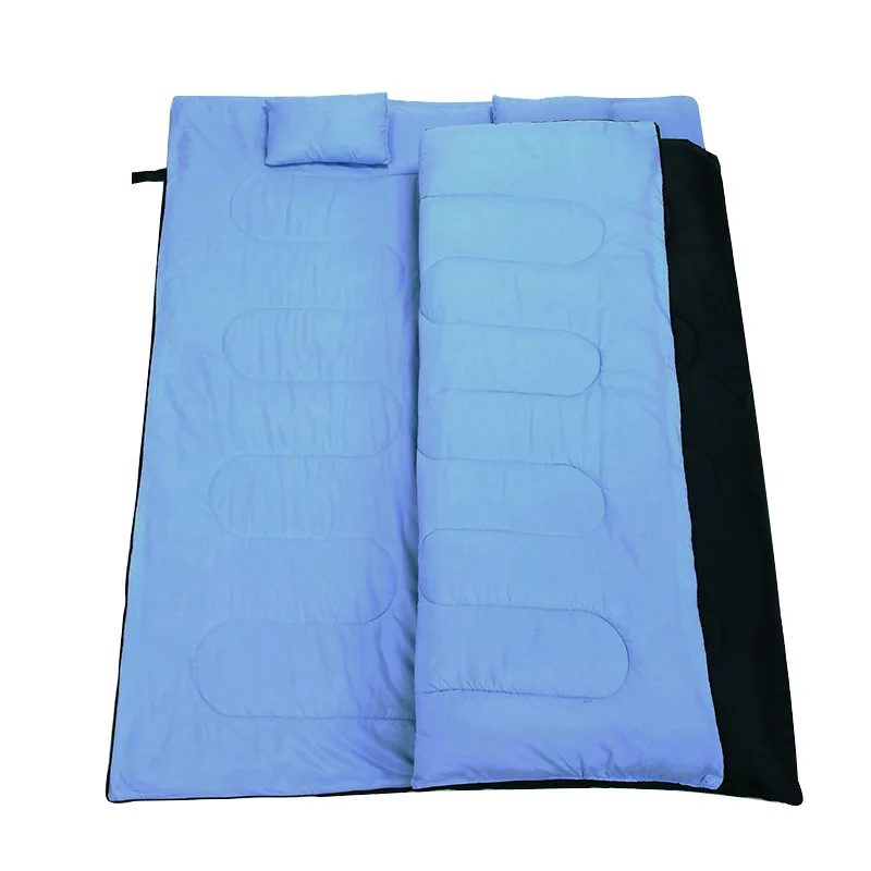 Double Camping Cotton Sleeping Bag Envelope 2 Person Sleeping Bag