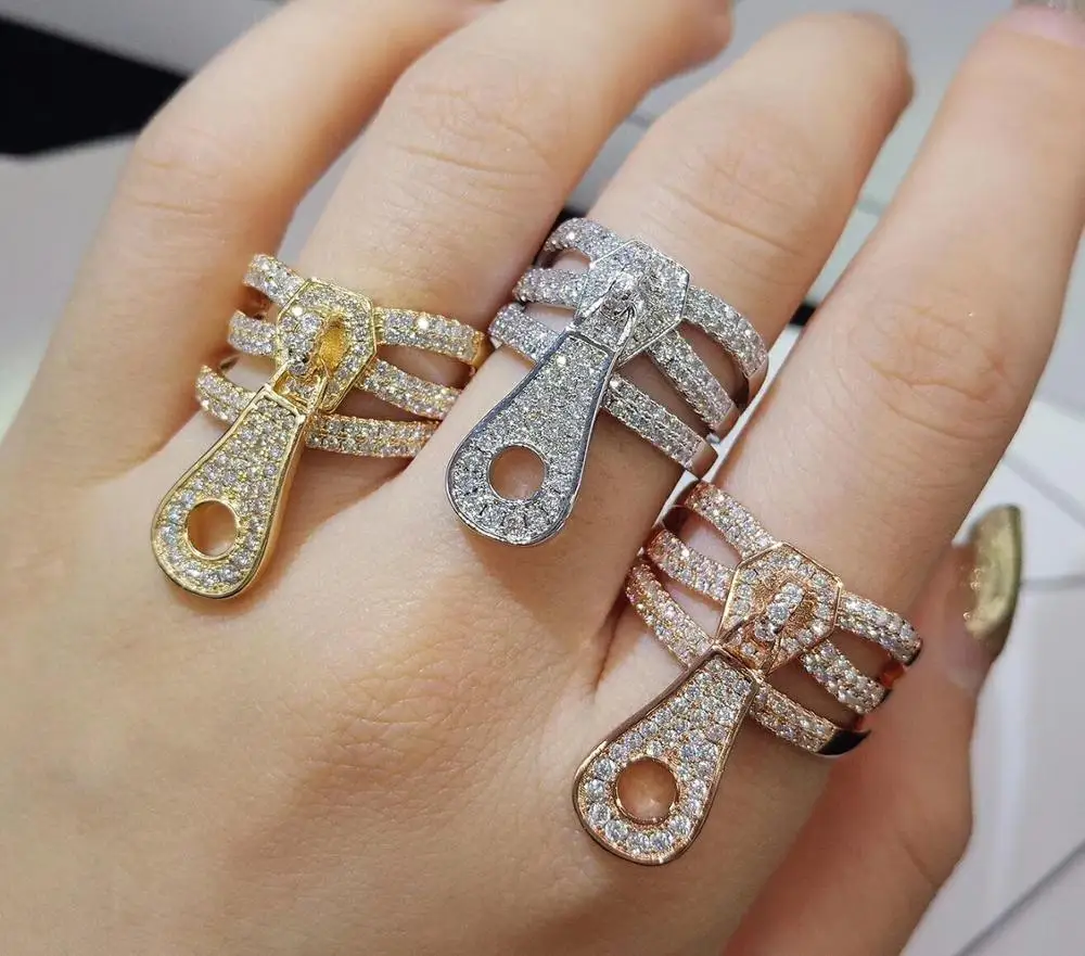

fAMOUS BRAND Fingers Rings Punk Monaco Design Can be separated Statement For Women Bridal Wedding Engagement Jewelry Party