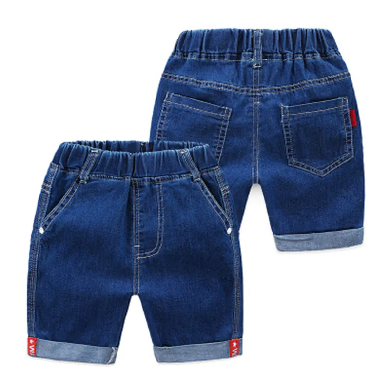

2019 New Summer Children's Wear Boys Shorts Kid Cotton Casual Comfortable Shorts Solid cowboy Shorts Both sides Practical Pocket