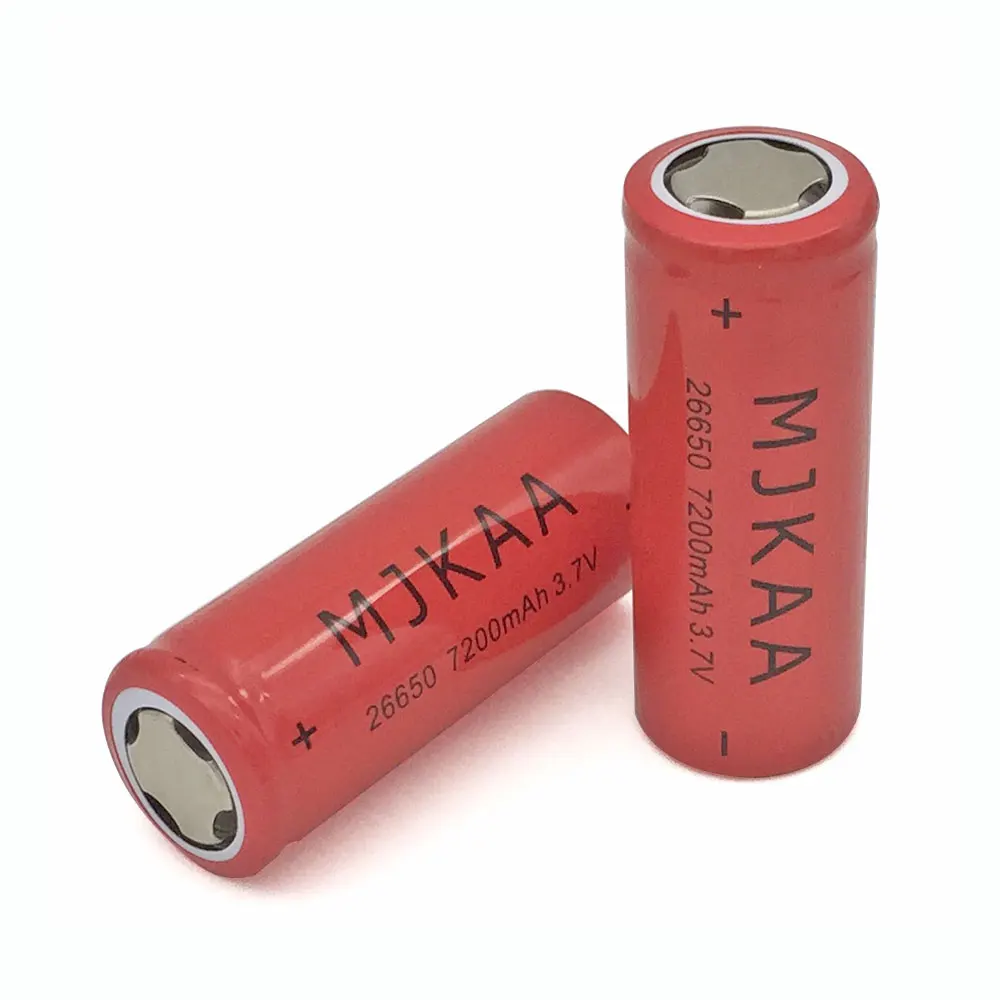 

Cncool Wholesale 2pc/lot 26650 Battery 7200mAh 3.7V Rechargeable Lithium Li-ion Battery High Power for Torch LED Flashlight