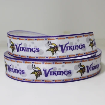 

50yards 7/8" 1" 1.5" 2" 3" 22mm 25mm 38mm 50mm 75mm football team printed grosgrain ribbon for party decoration sports match