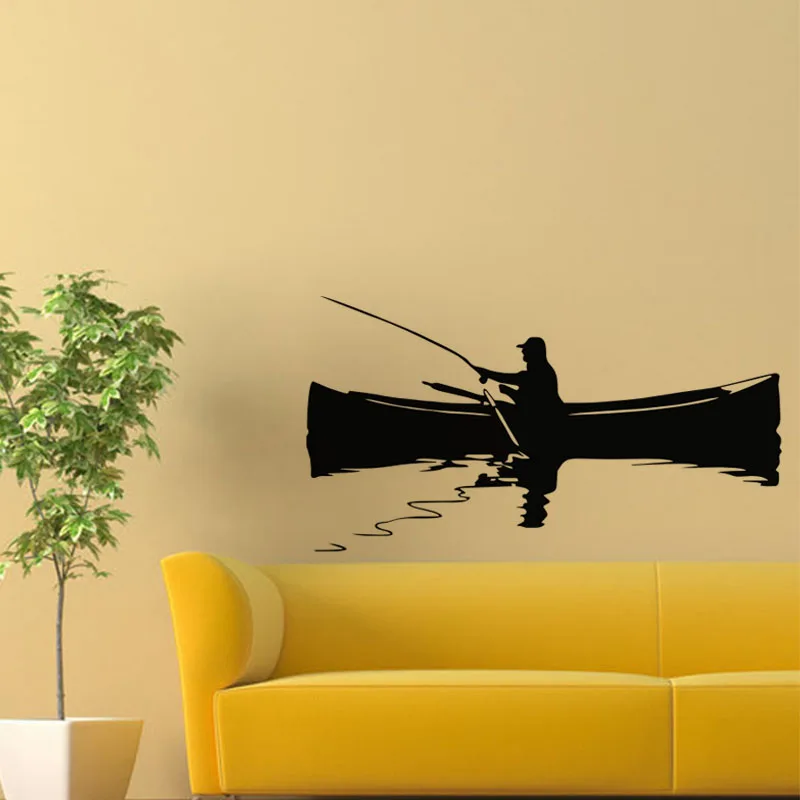 Fishing Boat Wall Stickers Home Decor Sofa Background Wall Decals Removable Vinyl Adhesive Wallpaper Fishing Boat Wall Stickers Home Decor Sofa Background Wall Decals Removable Vinyl Adhesive Wallpaper