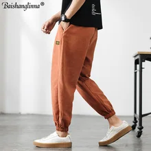 Baishanglinna Summer Harem Pants Mens 2019 Hip Hop Solid Color Casual Joggers Sweatpants Trousers Male Streetwear Baishanglinna Summer Harem Pants Mens 2019 Hip Hop Solid Color Casual Joggers Sweatpants Trousers Male Streetwear