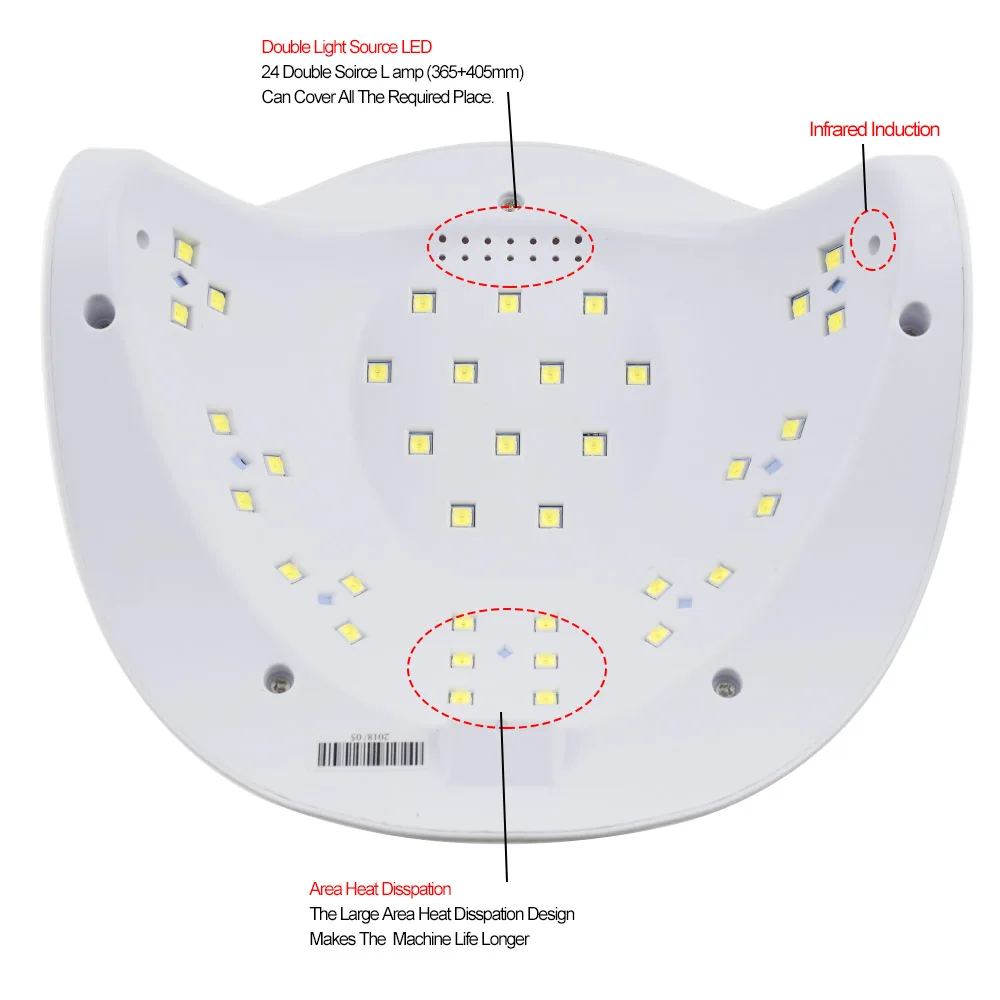 SUNX54/40/36 Вт УФ лампа Светодиодный лампа для ногтей для маникюра ногтей Сушилка для ногтей гели две стороны лампа инфракрасного зондирования ЖК-дисплей Дисплей