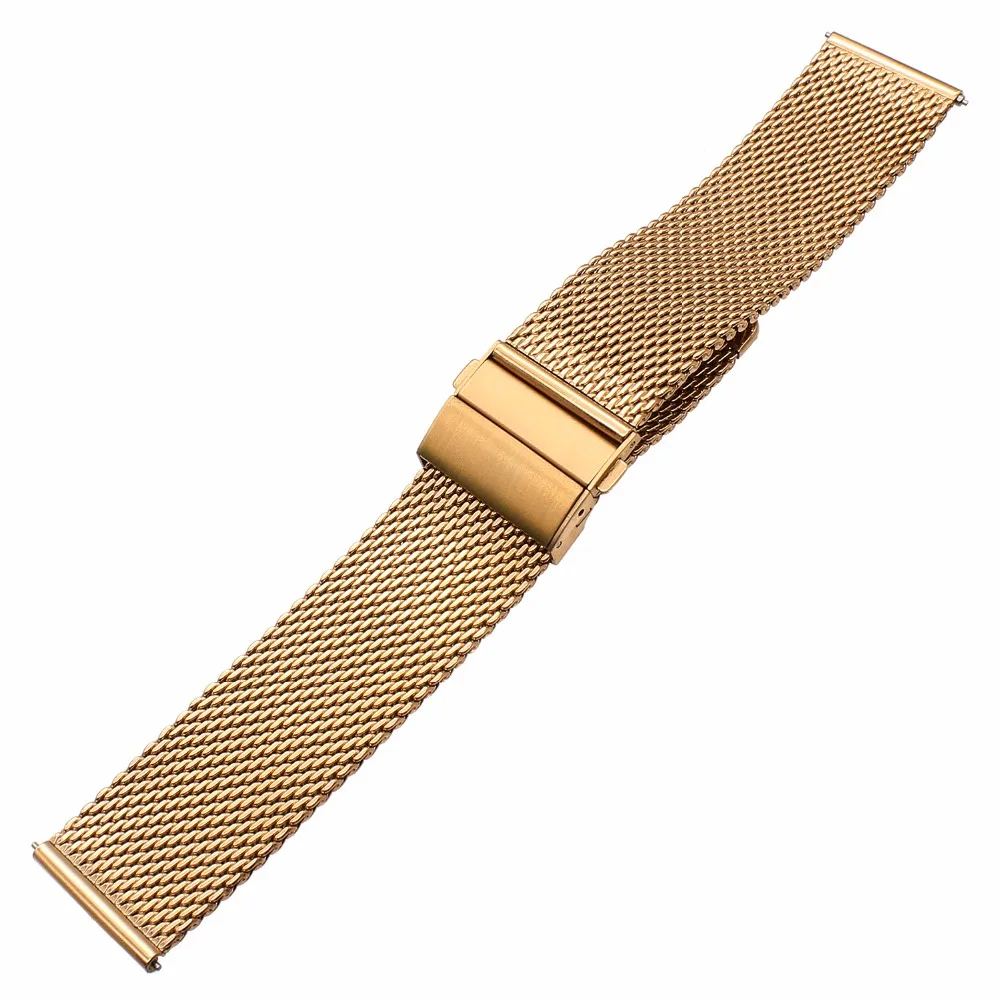 Новый Миланский ремешок для часов + Бабочка Пряжка Seiko Casio Citizen East Certina из