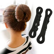 New2PCS Ms. Magia Sponge Hair Styling Ferramenta Bun Penteado de Cabelo Estilo Francês Máquina de Torção Ferramenta Salão de Moda