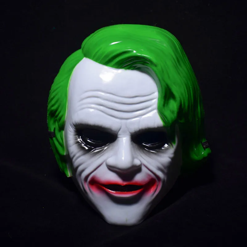 Маска из ПВХ для вечеринок Бэтмен, Джокер косплей маски для лица зеленые волосы ПВХ Новогодний подарок Хэллоуин аксессуар к костюму для вечеринки