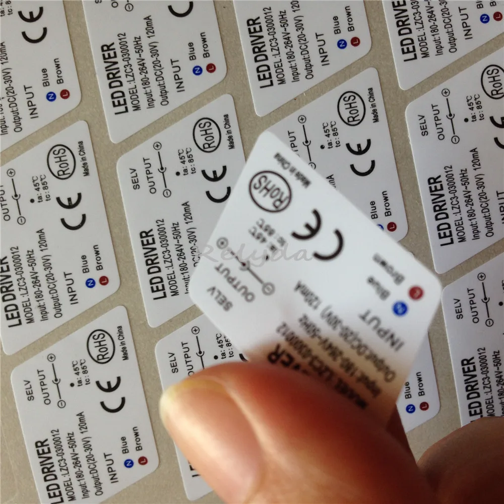 electronic component labels