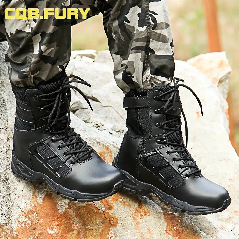 mens waterproof military boots