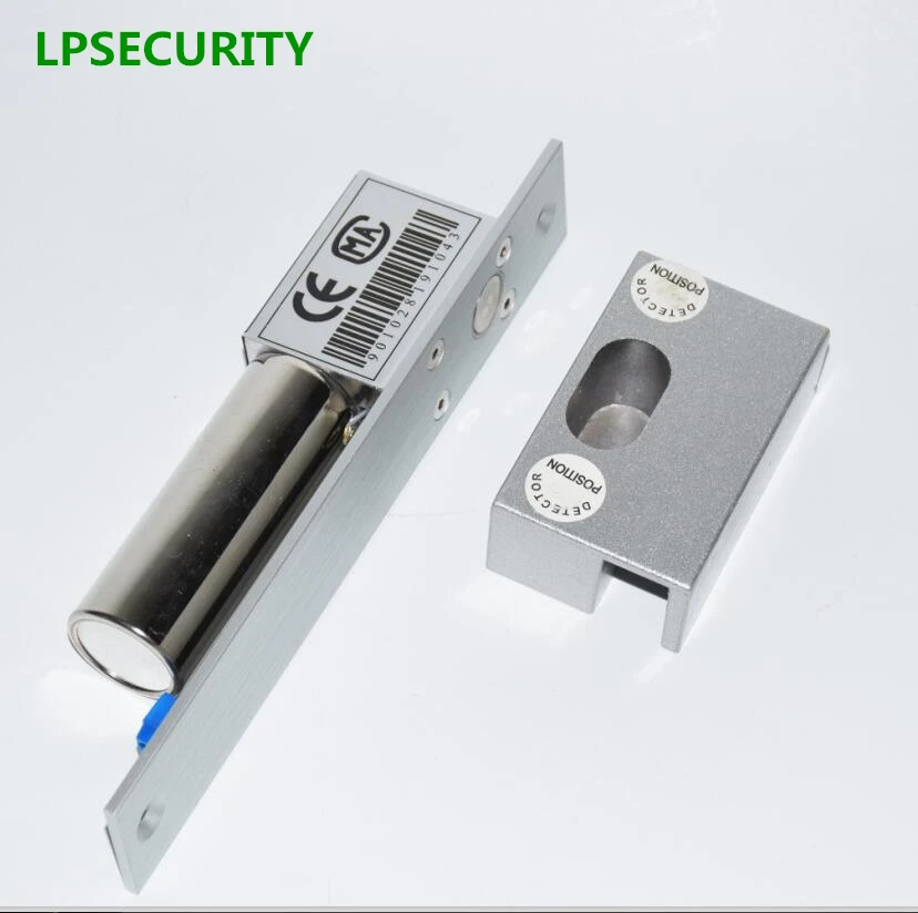 Best Seller  LPSECURITY Electric Bolt Lock with glass door clamp bracket 12VDC Fail Safe Drop Gate Door Access c