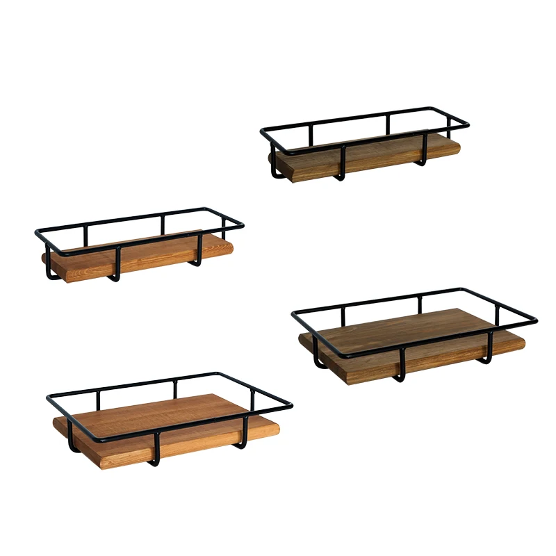  SWEETGO rectangle Storage tray towel racks wood kitchen racks perfume make up display supply party 