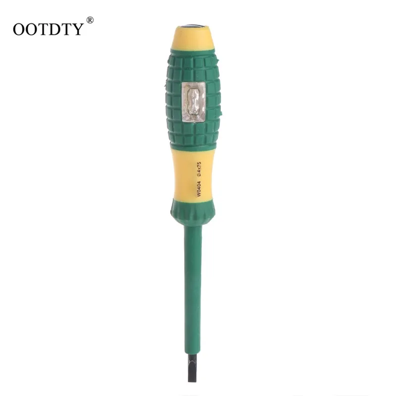 

Electrical Tester Pen 220V Slotted Screwdriver Voltage Power Detector Probe 4mm