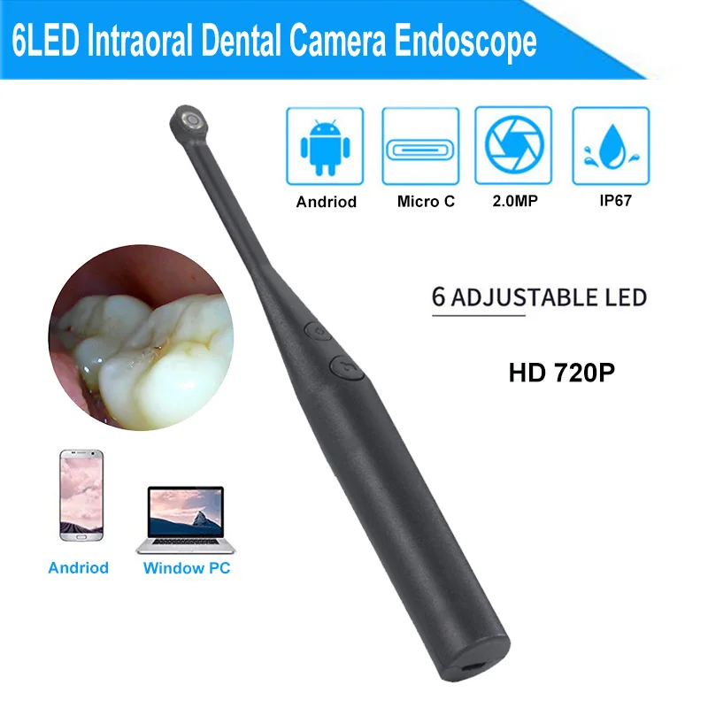 

2MP HD USB Intra Oral Dental Intraoral Camera Dentist Device LED Light Real-time Video Inspection Teeth Whitening Tool