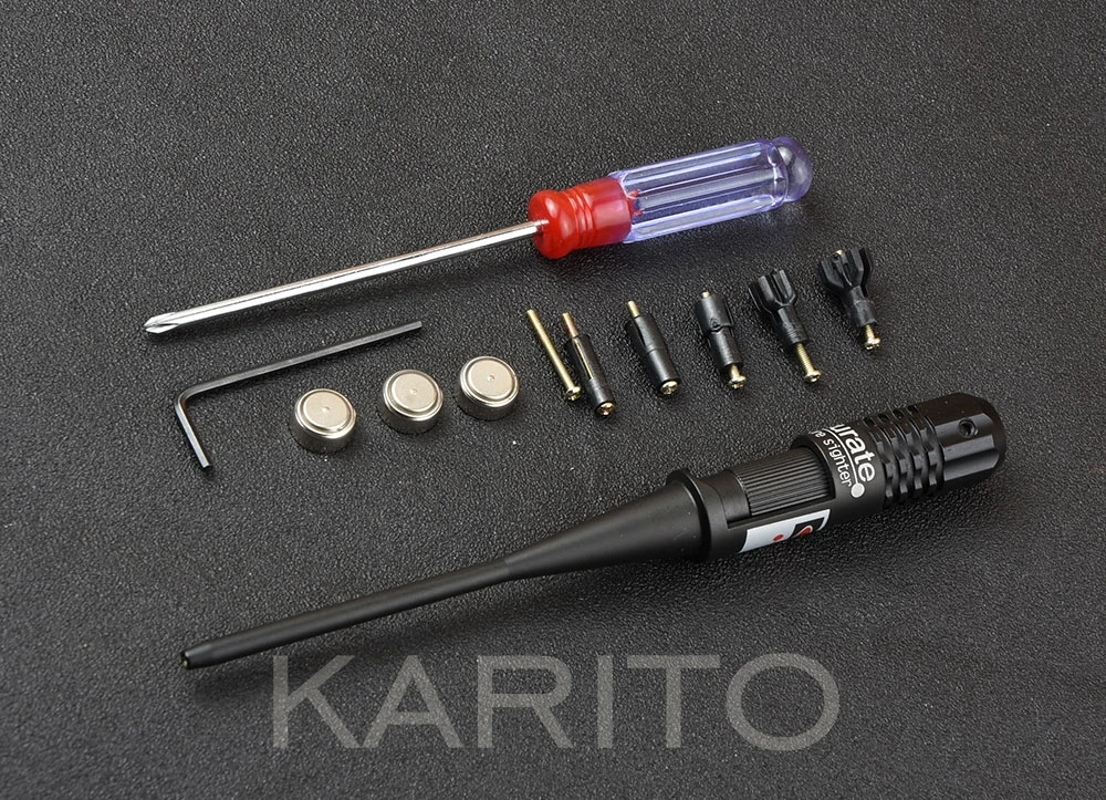 

Red Laser Bore Sighter caliber .177 4.5mm ~ .50 12.7mm inch Bore sight M7279
